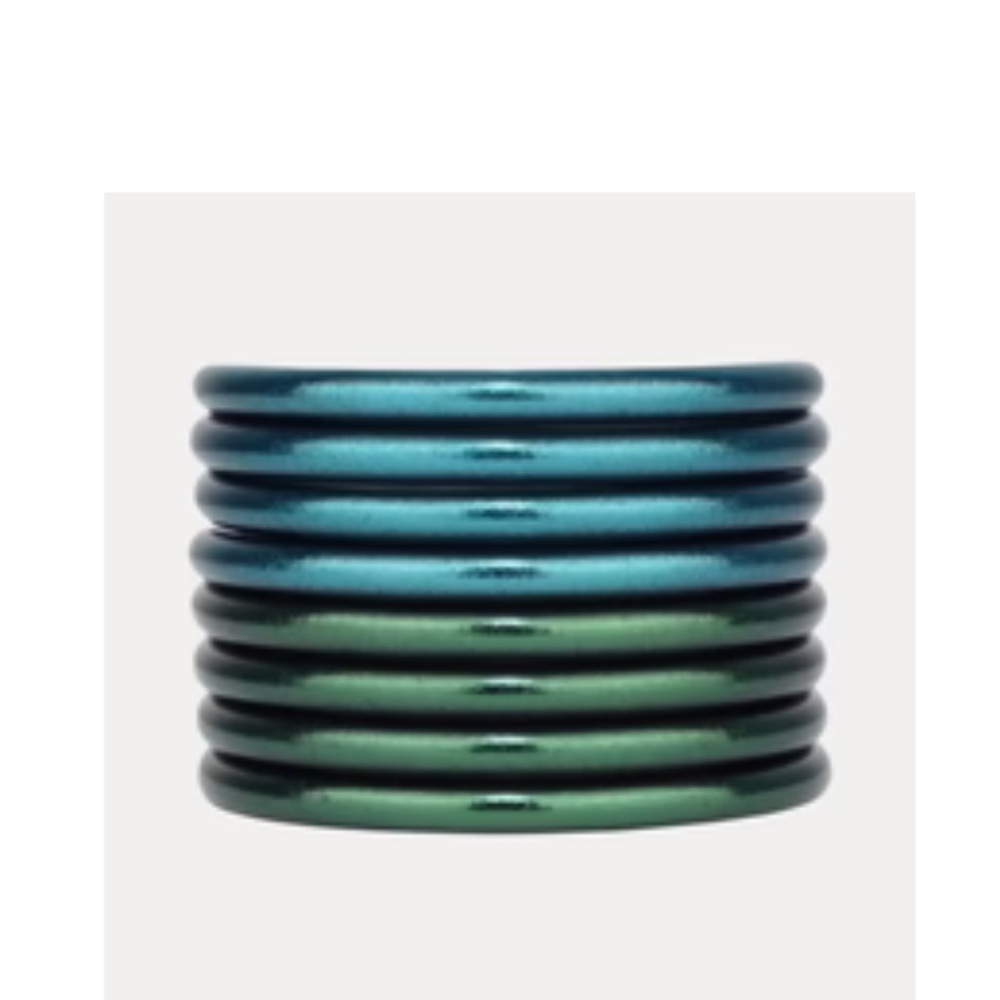 BudhaGirl Frond and Plume Bangle Set